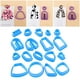 thumbnail image 4 of 2x18 Piezas Cortadores De Arcilla Polimérica De Plástico Kit Para Hacer Pendientes Formas Moldes Para Niños, 4 of 7