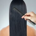 thumbnail image 4 of 4pcs Foldable Hair Comb Portable Plastic Comb for Home Travel Outdoor (Black), 4 of 7