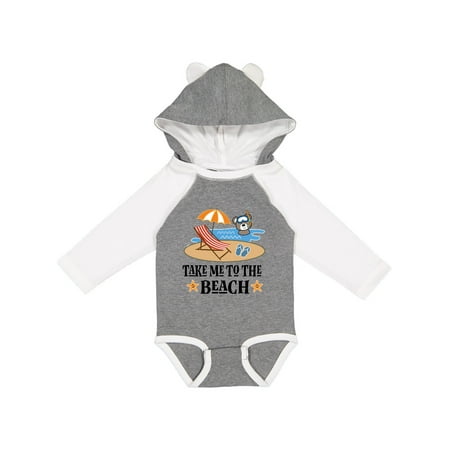 

Inktastic Beach Vacation Florida California Gift Baby Boy or Baby Girl Long Sleeve Bodysuit