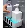 thumbnail image 2 of Estante de Almacenamiento para Baño Estante de Ducha, Estante Giratorio Multifunción Estante de Esquina Succión Autoadhesivo-Jabón de Baño - Estante O Blanco + negro Macarena estante de la esquina de la ducha, 2 of 8