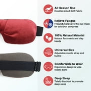 Aroma Season Microwaveable Eye Mask for Dry Eyes, Hot and Cold Compress to Relieve Eye Strain, Natural Treatments for Stye, Belpharitis, MGD
