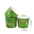 thumbnail image 3 of Ohmyroo 50-Pack Christmas Medium Size Cupcake Baking Cups Paper Liners Oven-Safe Muffin Cups For Home Baking Party Dessert Supplies Holiday Decoration, 3 of 6