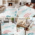 thumbnail image 6 of Rectangle Area Rug 6x9ft,Summer Ocean Sea Turtle Conch Washable Carpet Non-Slip Runner Accent Rugs Indoor Floor Mat for Bedroom Living Room Decor,Gradient Coral Animal, 6 of 9