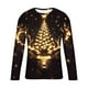 thumbnail image 4 of Blusas y camisas de manga larga y cuello redondo para hombre, informales, con estampado navideño, deportivas, de poliéster., 4 of 5