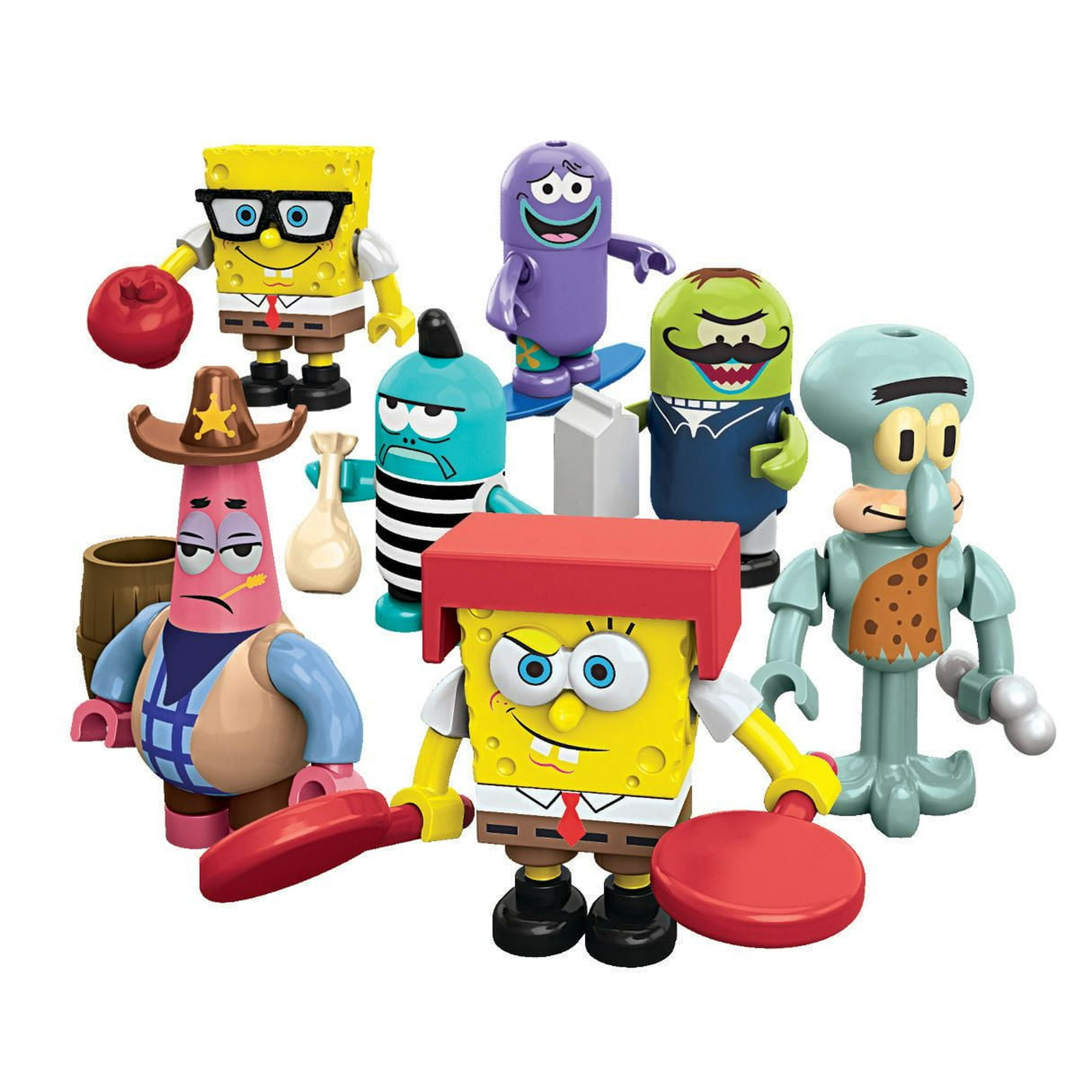Lot De Figurines Bob L'éponge - Série Et Personnages - Occasion - Pour Collection Ou Jouet