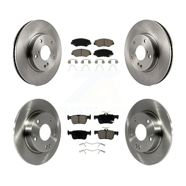 CMX Front Rear Disc Brake Rotors and Ceramic Pads Kit for Car Honda Civic K8C-101157