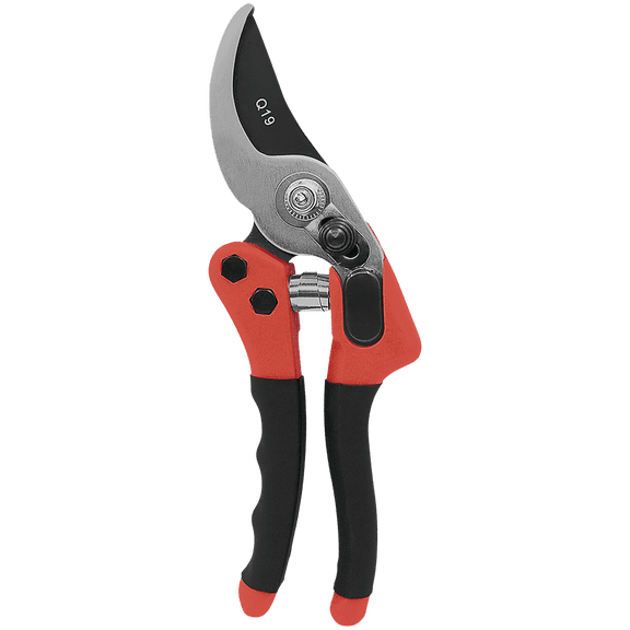 Zenport Q19 Euro-Pro Small Horticulture Pruner, 7.75-Inch, Red/Black