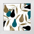 thumbnail image 1 of Sophie 6 20x20 White Modern Wood Framed Museum Art Print Titled - Au Pear Teal and Gold I, 1 of 4