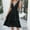Black, variant on Women Dresses Sleeveless Sexy V-neck Dresses Solid Fashion Dresses White Trendy Skirt Size S