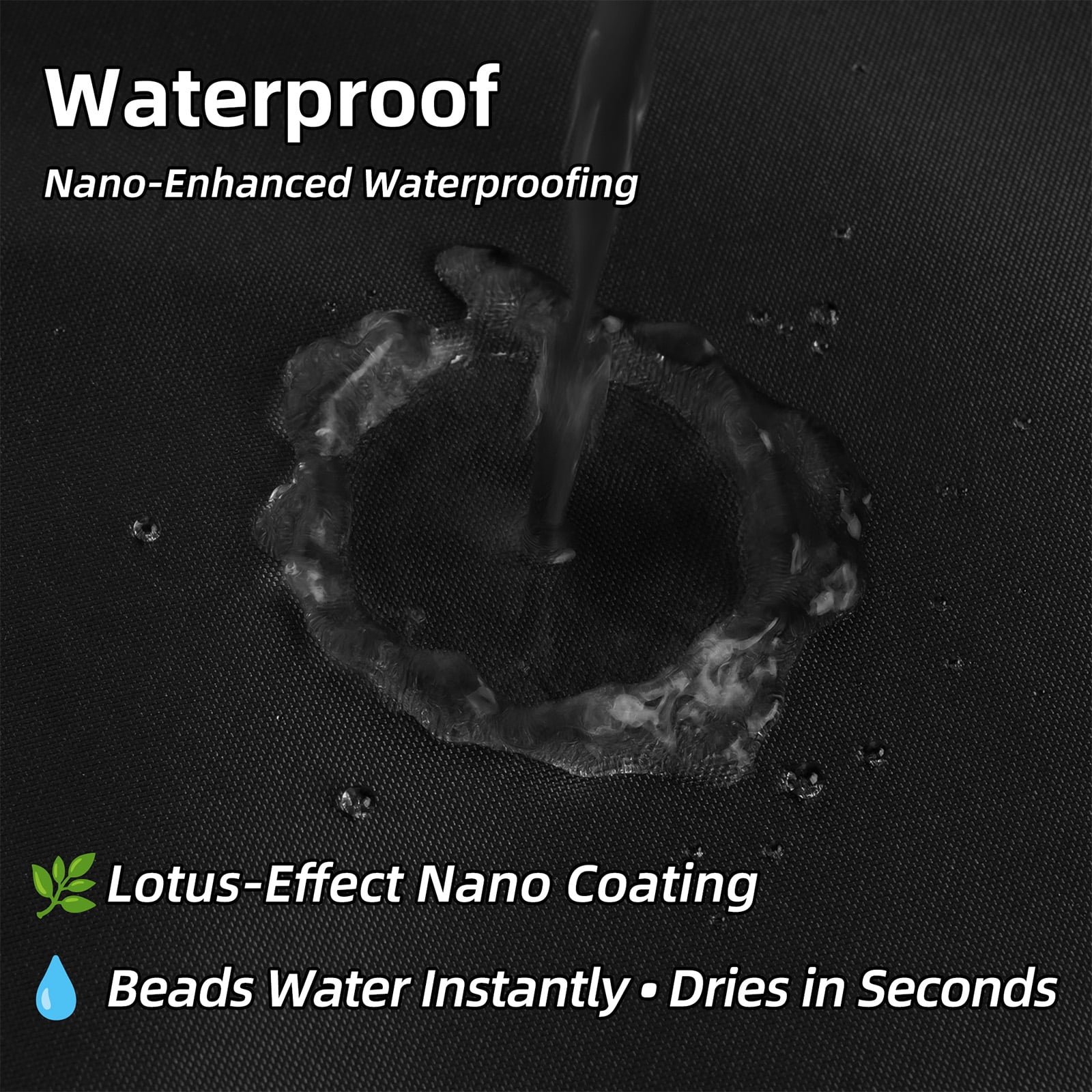 Inosoo Fabric Stall Shower Curtain, 48"Wx72"H Narrow Size Waterproof Polyester Cloth Shower Liner with Hooks, Black