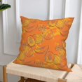 thumbnail image 6 of Throw Pillow Covers Set of 4 Cute Cantaloupe Citrus Color Soft Decorative Pillowcase for Couch Living Room Bed Sofa, Square Pillow Covers Pillow Protector with Zipper, Home Decor 18"x18", 6 of 7