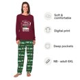 thumbnail image 2 of Family Matching Christmas Vacation Pajama Set, Festive Truck And Green Holiday Pattern Pants, 2 of 7