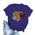 thumbnail image 2 of Hauts d'Été pour Femmes 2023 Chandail Femme Imprimé Léopard Manches Courtes T-shirt Tops, 2 of 3