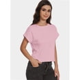 thumbnail image 6 of Women's Crew Neck Short Sleeve T Shirt Summer Casual Loose Workout Top, 6 of 6