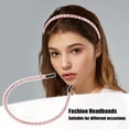 thumbnail image 2 of Diadema Imitación Diamante para Mujeres Rosa 0.24 Pulgadas Ancho Unique Bargains, 2 of 7