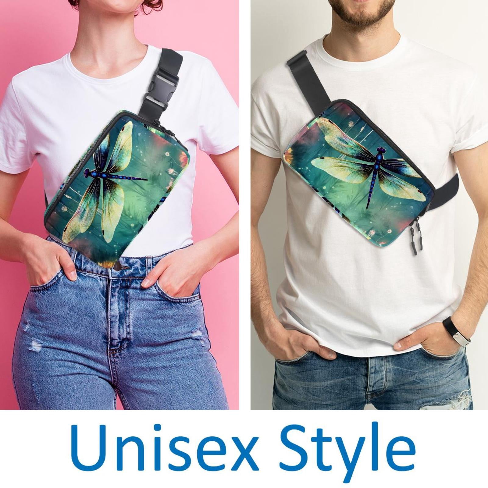 Dragonfly Waist Pack Running Belt Fanny Packs Lightweight Adjustable with Extension Strap Unisex