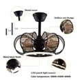 thumbnail image 2 of 19 Inch Modern Ceiling Fan Light 3 Blades LED Chandelier Lamp 3 Colors W/ Remote, 2 of 12