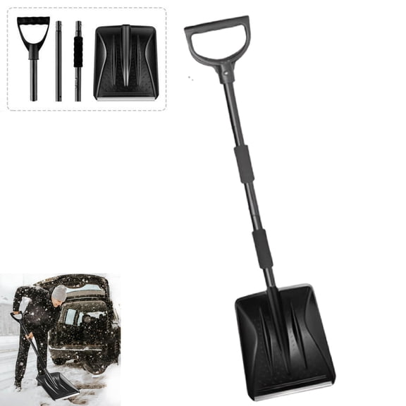 Preschool Snow Shovel,Kid Snow Shovel with Stainless Steel Handle,Kids Size Durable Shovel for Snow,Suitable for Kid Outdoor Backyard Garden Activities, Used for Car Snow Removal