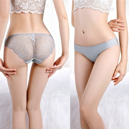 

Leesechin Underwear for Women Clearance 1PC Sexy Ladies Low-Rise Transparent Lace Breathable Quality Underpants