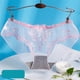 thumbnail image 2 of Gibobby Ropa interior de encaje sexy Ropa interior de verano para mujer, pantalones triangulares nuevos sencillos y encantadores finos transparentes para mujer(Rosa,XL), 2 of 3