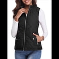 thumbnail image 2 of Chaleco Acolchado con Cuello Alto, Cremallera y Bolsillos para Mujer Negro L, 2 of 10