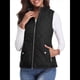 thumbnail image 2 of Chaleco Acolchado con Cuello Alto, Cremallera y Bolsillos para Mujer Negro L, 2 of 10