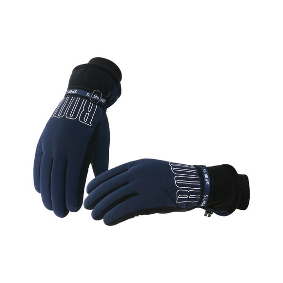 Teissuly Winter Warm Gloves, Diving Cloth Plus Velvet Thickened Outdoor Man Gloves Windproof Gloves for Man Fleece Lined Thick Warm Gloves Teissuly WER202311011832
