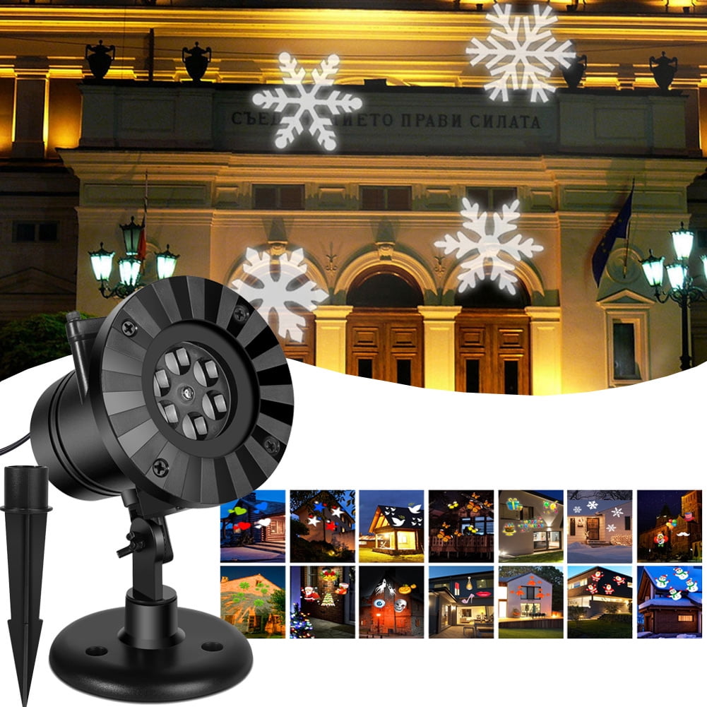 2-in-1 Water Pattern Lamp 12 for krofaue Christmas LED Projector Lights Outdoor