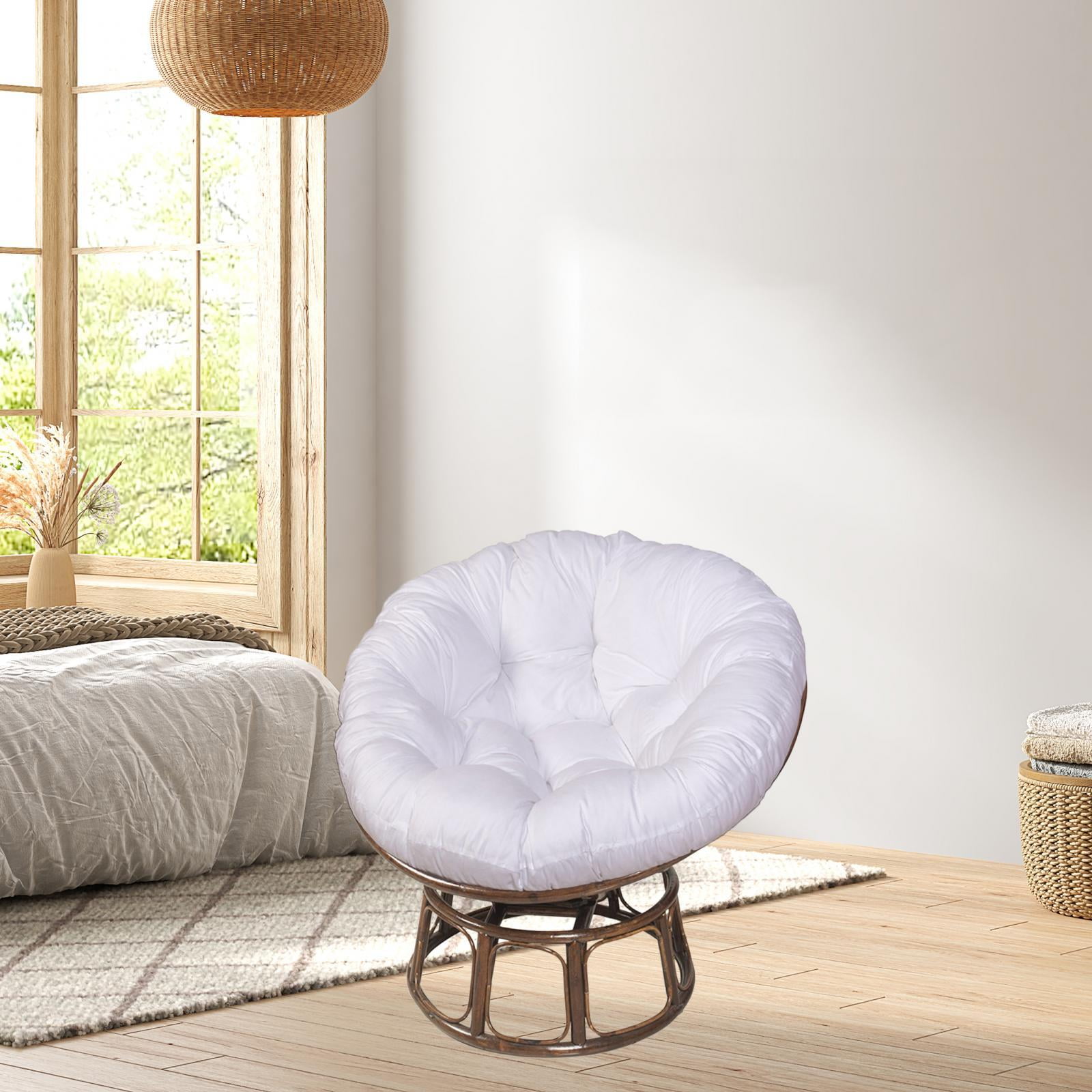 Hammock Chair Cushion Egg Swing Chair Cushion Thickened Porch Replacement Swings Chair Cushion for Indoor or Outdoor Swing Chairs Egg Chair White
