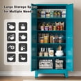 thumbnail image 5 of 71” Tall Pantry Storage Cabinet, Kitchen Cabinets, Metal Cupboard with 4 Adjustable Shelves for Dining Room, Bathroom, Living Room, 5 of 14