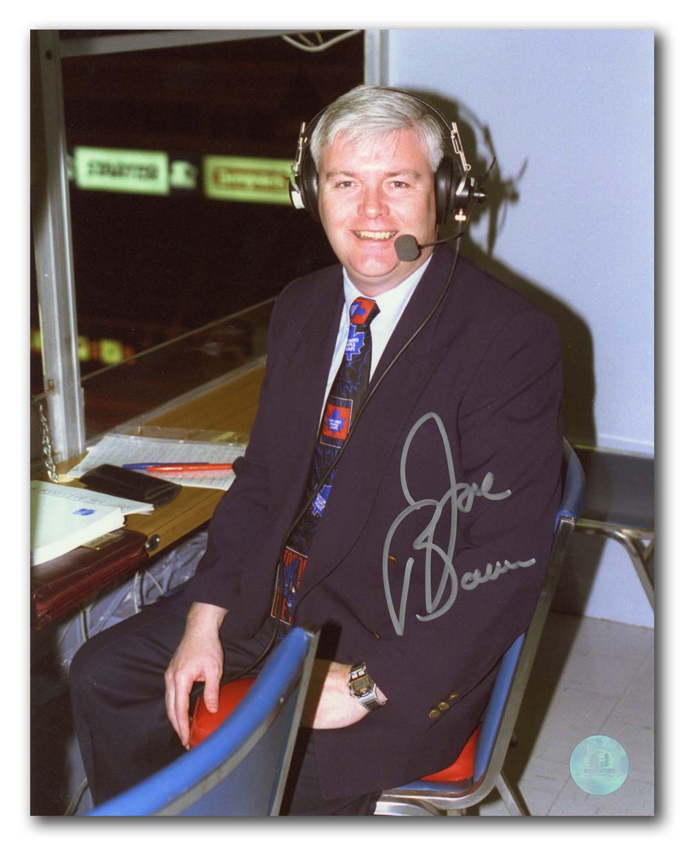Joe Bowen Toronto Maple Leafs Autographed Broadcaster 8x10 Photo