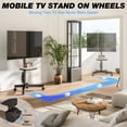 thumbnail image 5 of RTVR Rolling Mobile TV Stand Cart for 32 to 65 inch TVs with Power Outlet Adjustable Shelf, Outdoor Black, 5 of 14