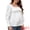 White, variant on DARING DIVA Women's Maternity Jacquard Square Neck Lantern Sleeve Blouses S Blue