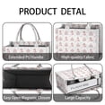 thumbnail image 4 of Large Capacity Tote Bag,Princess Castle Pattern Handbag Fashion Luxury Tote Bag,15.7"x13"x 5.1" Inches,Laptop Compatible, 4 of 6