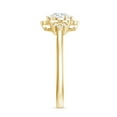 thumbnail image 3 of Rosec Jewels Statement Flower Lab Created Diamond Engagement Ring for Women - EF-VS Quality, 14K Yellow Gold, US 8.50, 3 of 8