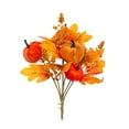 thumbnail image 2 of ChicYu Artificial Fall Pumpkin Branch, Plastic Maple Leaf Faux Floral Pick, Autumn Harvest Decorative for Thanksgiving Halloween Home Decor, 2 of 6