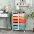 thumbnail image 4 of Barara King File Cabinet, Filing Cabinet Organizer,10-Drawer Rolling Storage Cart-Multicolor, 4 of 9