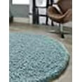 thumbnail image 5 of Unique Loom 3128132 8 Pi. 2 Po. x 8 Pi. 2 Po. Solide Shag Tapis Rond&44; Ardoise Bleu, 5 of 5