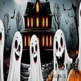 thumbnail image 4 of 1/2/3 Pcs YIMEIS Happy Halloween Kitchen Mat Rug Set with Ghost & Skull Designs - Perfect for Kitchen Counter, 16''*24''/20''*32''/47''*18'', Functional for Decoration, for Halloween Lovers, 4 of 8