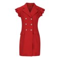 thumbnail image 4 of IROINNID Women's Sleeveless Bodycon Dress V-Neck Casual Sexy Dresses Summer Zipper Mini Dress Strapless Solid Color Dress, 4 of 8