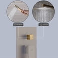 thumbnail image 5 of Boyel Living Rain Shower System 10 inches Wall Mount Shower Faucet Set with Handheld Combo Set,Brushed Gold, 5 of 9