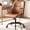 Brown A, variant on CELTOSS Ergonomic Office Chair, Mid Back Computer Chair with Lumbar Support, PU Leather Executive Chair with Tilt Lock, Adjustable Height Swivel Desk Chair for Home Office, Black
