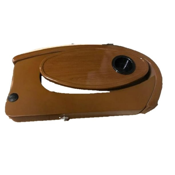 Wooden Armrest (2 PCS) for Shiatsulogic Pedicure Chair, Foldable Tray with Cup Holder, Nail