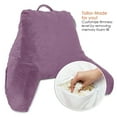 thumbnail image 2 of Nestl Reading Pillow for Kids & Teens, Bed Rest Pillows with Arms for Sitting in Bed, Shredded Memory Foam Small Backrest Support Pillow, Lavender Dream, 2 of 6