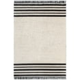 thumbnail image 2 of Well Woven Maya Adriel Solid Border Pattern Ivory 5'3" x 7'3" Textured Pile Area Rug, 2 of 7