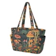 thumbnail image 2 of FORMRS Tote Bag for Women Quilted Large Capacity Travel Work Carry On Shoulder Handbag, Forest Mushroom, 2 of 7