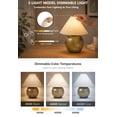 thumbnail image 3 of Better Homes & Gardens 8.5" Green Glass Rechargeable LED Portable Lamp with Dimmable Touch Sensor, 3 of 8