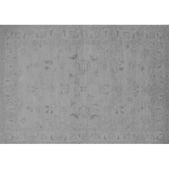 Ahgly Company Indoor Rectangle Oriental Gray Traditional Area Rugs, 5' x 8'
