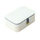thumbnail image 4 of Caja de almacenamiento de joyas Estuche de joyería para niñas Soporte de exhibición moderno Espacio de almacenamiento Blanco, 4 of 9