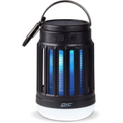 PIC Portable Solar LED Lantern Bug Zapper, Electronic Insect Killer, Black, 2 Pack